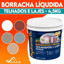 Borracha Líquida Top 5kg Hydronorth Telhados E Lajes