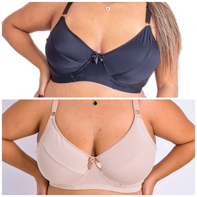 Kit Sutiã Plus Size Sem Bojo Com Aro Extra Grande Tamanhos 56 58 60 62 64 66 em Oferta na Shopee