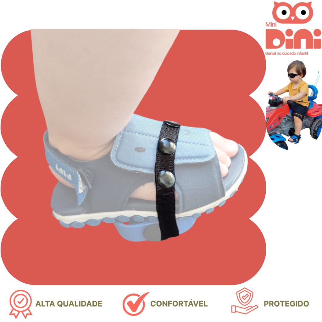 Tira Elástica Para Prender O Pé No Pedal - Prático E Funcional