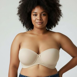 SUTIÃ BUSTIÊ TOMARA CAIA QUE B. CRUZADA REFORÇADO PLUS SIZE em Oferta na Shopee