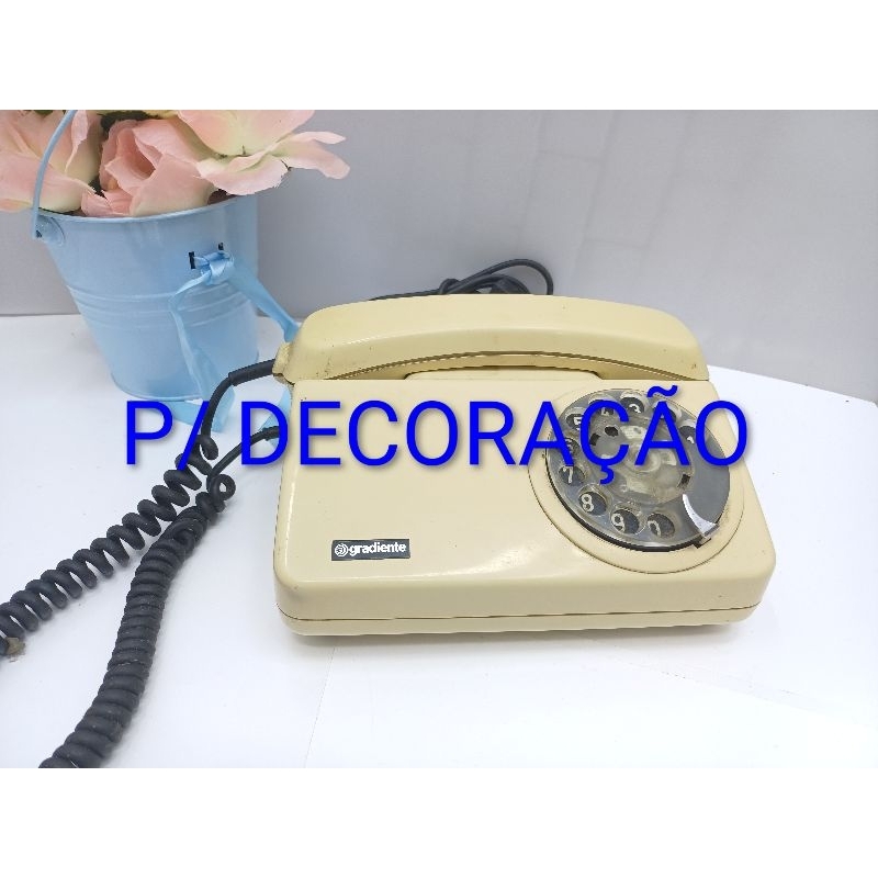 Enfeite Telefone Gradiente Vintage para decoração ( usado)