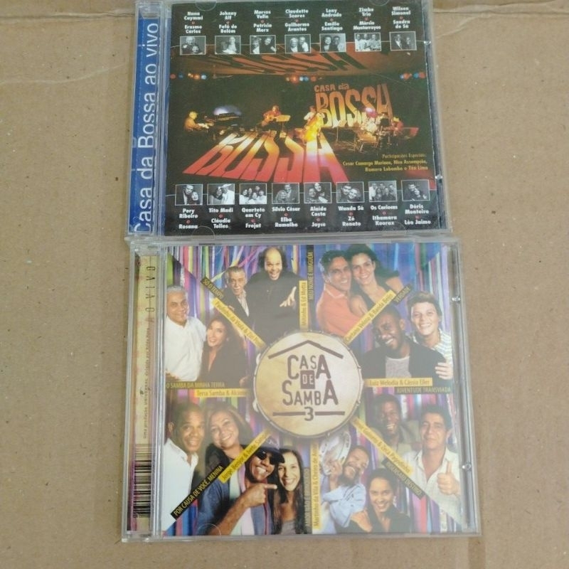 CD Casa da Bossa e CD Casa de Samba Vol. 2, Os 2 CDs Usados, Leia a discrição