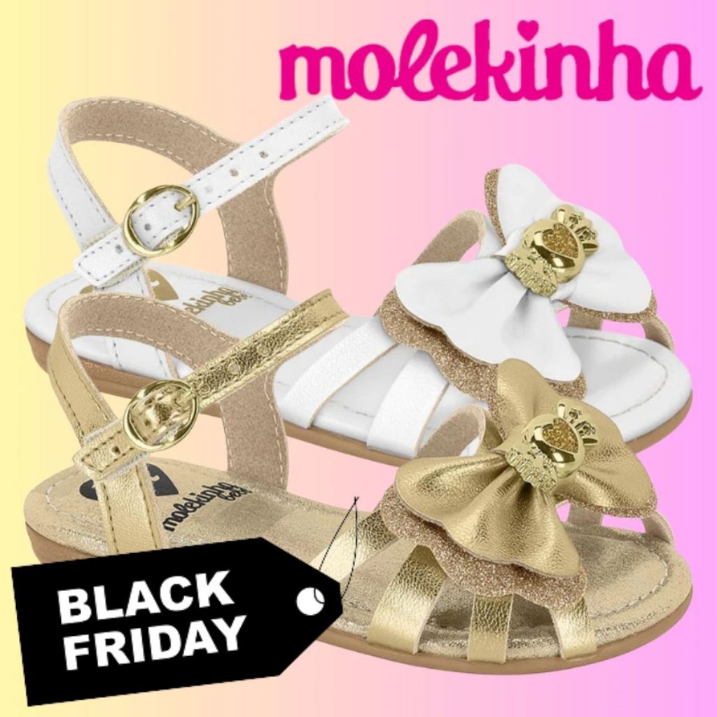 Sandália Bebê Meninas Molekinha Conforto Calce Fácil Antiderrapante | Lançamento ! | Original !