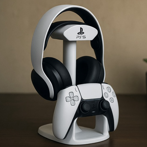 Suporte Para Fone Controle Gamer PS5 Organizador Setup Moderno