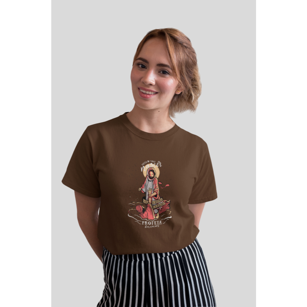 Camisa Camiseta Católica Profeta Estampada Em 100% Algodão Unissex