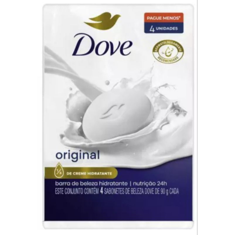 Kit Sabonete Em Barra Dove 4uni 90g