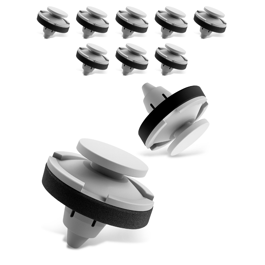 Kit 10 Grampos Para Fixação Acabamento Friso Traseiro Aerofólio Hrv City Fit Crv Civic Accord
