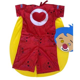 BAMBULÚA Fantasia Infantil Bebê Palhaço Plim Plim Herói do Coração Circo e Máscara Festa Aniversário