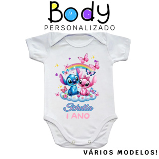 Body Bebê Infantil Personalizado Do seu Jeito Com Frases Nome Escudo em Oferta na Shopee