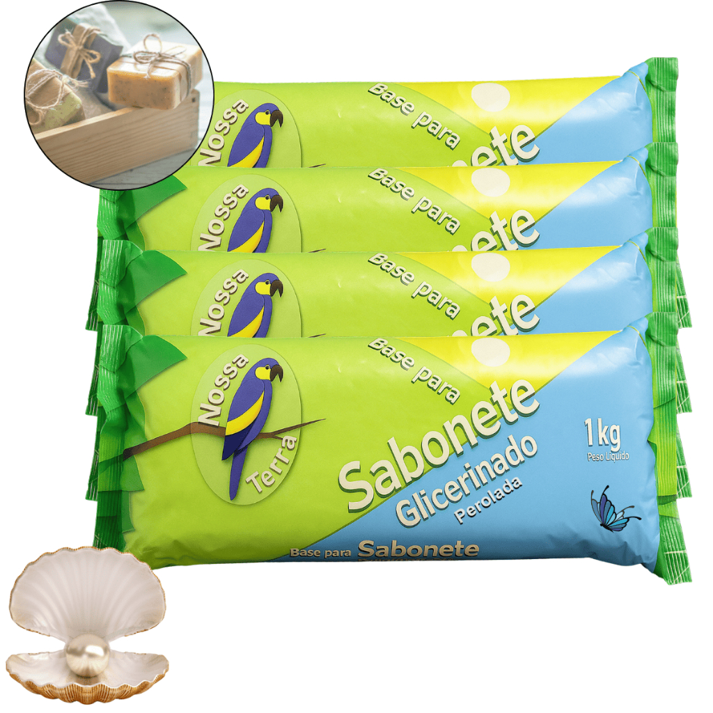 Crie sabonetes incríveis com base de glicerina artesanal de alta pureza em Oferta na Shopee