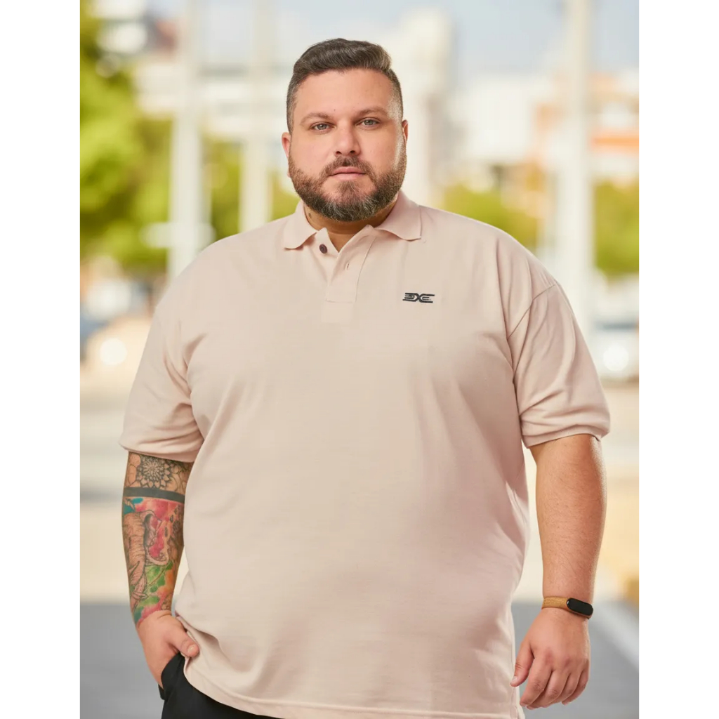 Polo Plus Size Masculina G1 ao G5 | Estilo & Conforto Premium em Oferta na Shopee