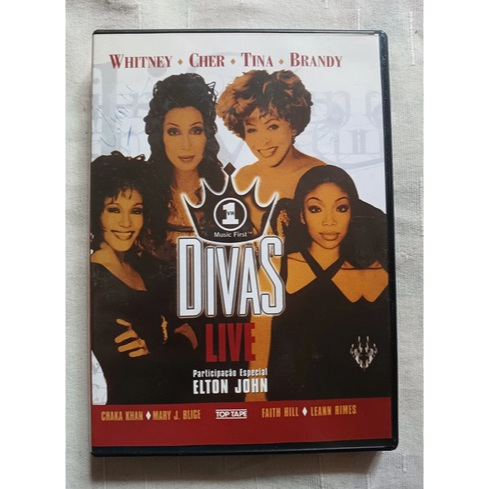 DVD Divas Live VH1 99 - Whitney / Cher / Tina / Brandy - Excelente Estado
