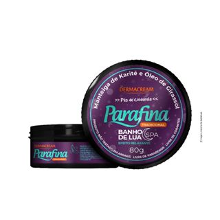 PARAFINA  TRADICIONAL BANHO DE LUA  E SPÁ 80GR DERMACREAM em Oferta na Shopee