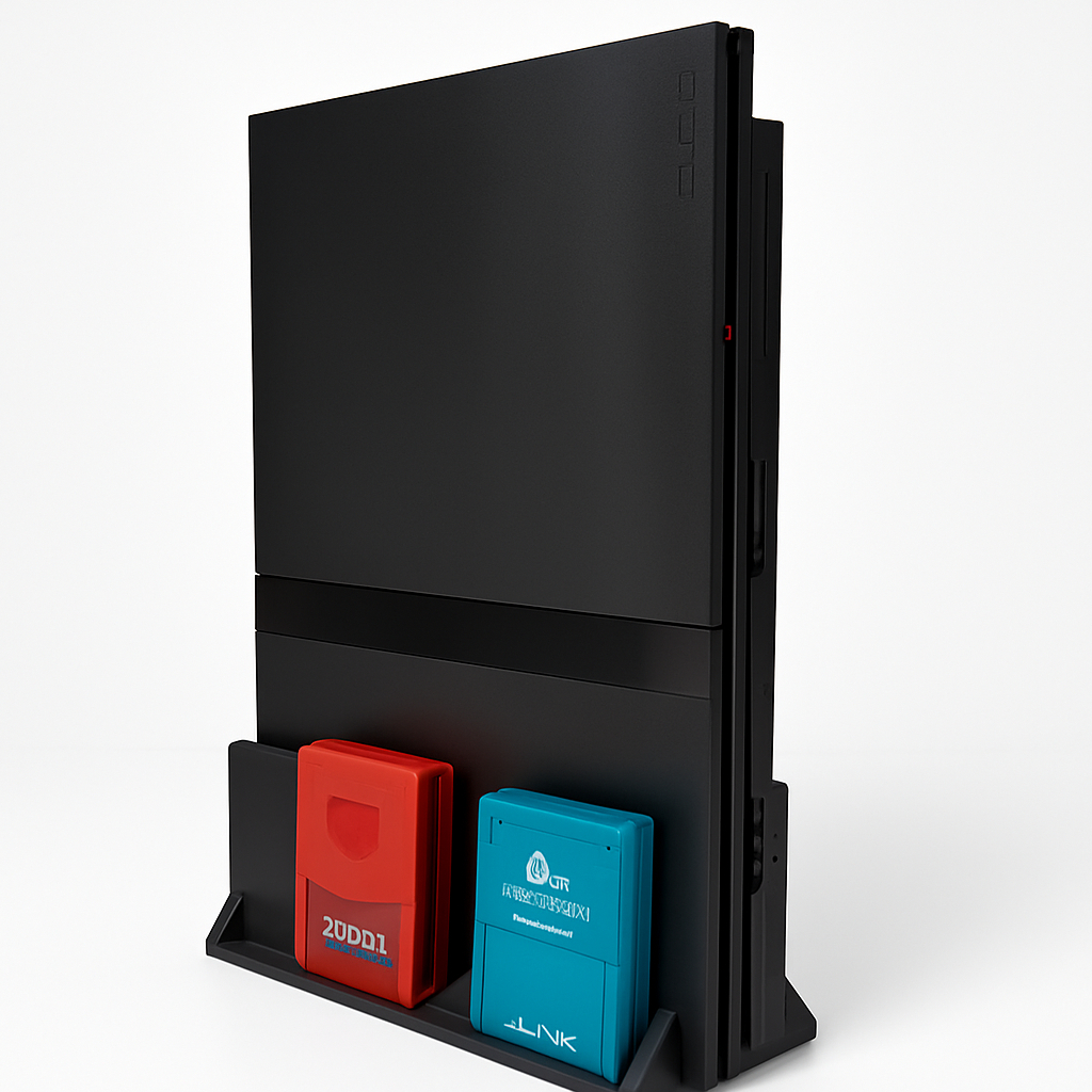 Suporte Ps2 Slim com slot para MemoryCard
