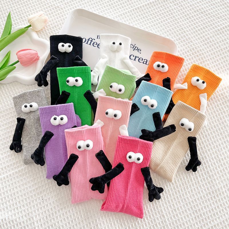 Meias Amantes De Casal Com Magnéticas Mãos Fofo Presente Natal Aniversário Dia Dos Namorados em Oferta na Shopee