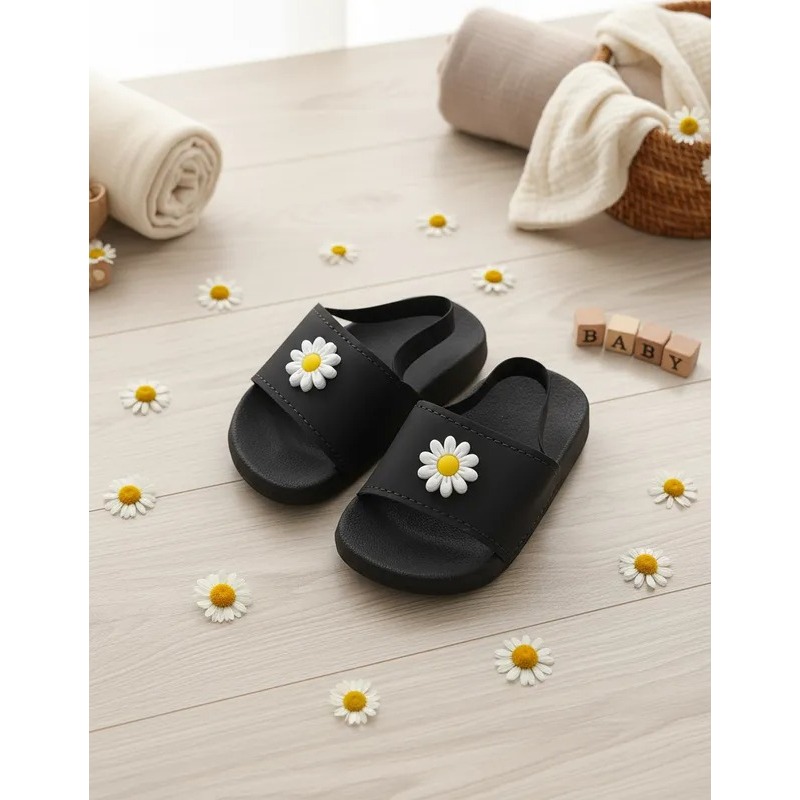 Chinelo Bebe Flores Emborrachado Moda Primavera Verão 16 ao 25
