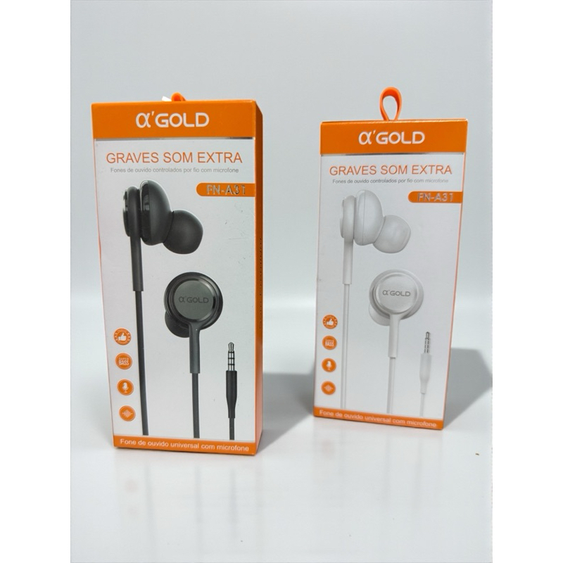 Fone Ouvido Original Entrada Pino P2 | Grave EXTRA Som Potente Com Microfone de Alta Qualidade