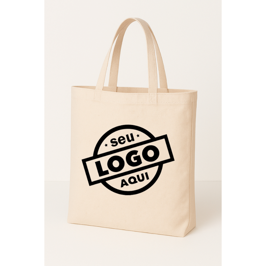 Kit 12 Ecobags Personalizadas | Seu Logo Aqui | Bolsa Algodão Cru | Brindes, Eventos e Empresas