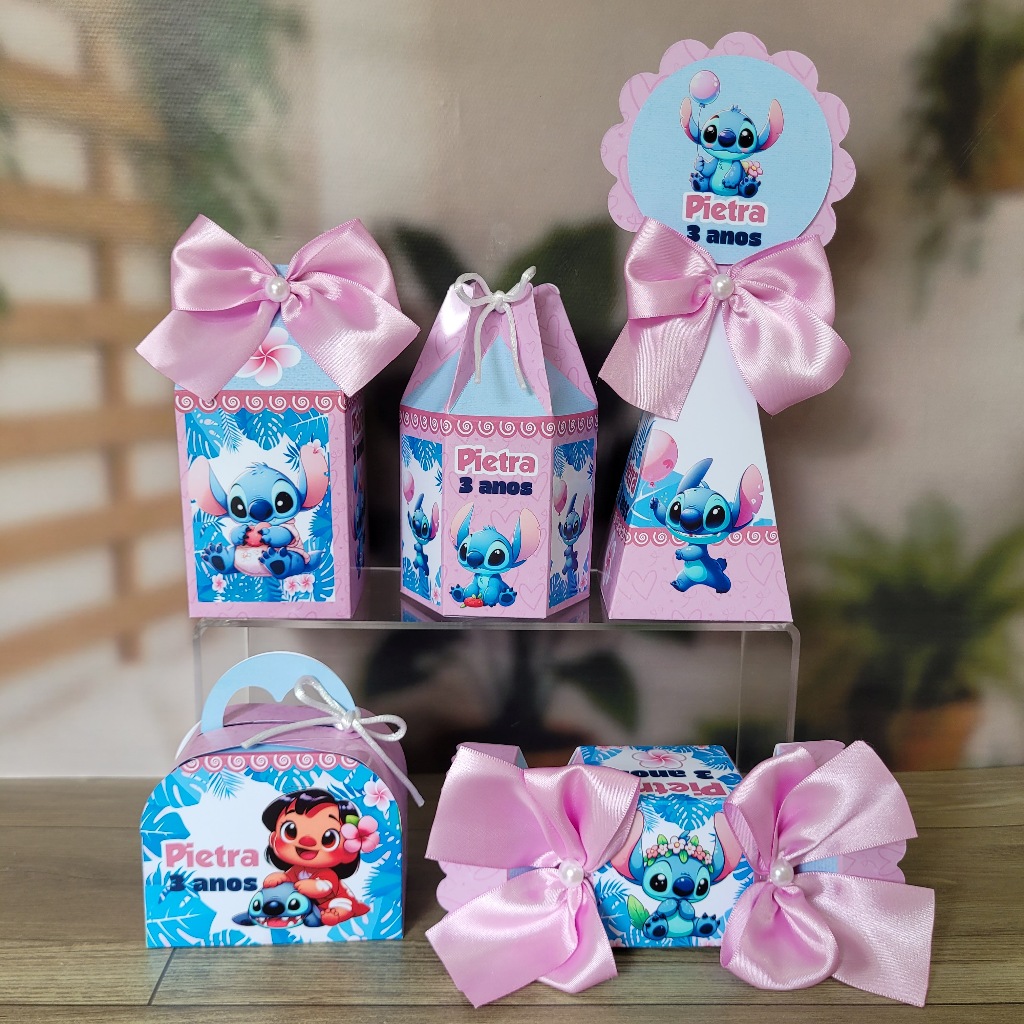 Kit Festa Personalizado Stitch - DESMONTADO - Lembrancinhas de Aniversário Infantil