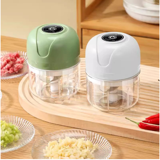Mini Processador de Alimentos Elétrico USB Recarregável – Triturador de Alho, Cebola, Temperos e Papinha de Bebê