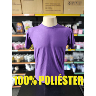 Camisa Roxa Malha 100% Poliéster para Sublimação Adulto e Infantil LISA SEM ESTAMPA