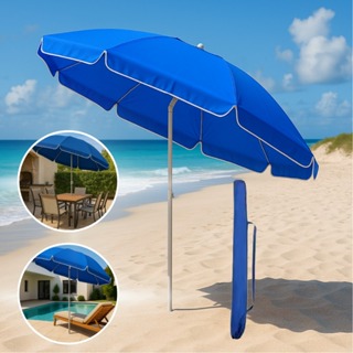 Guarda Sol Grande 2,0 Metros Praia Reforçado Ajustável Piscina + Bolsa de Transporte Haste Inclinável Camping Verão em Oferta na Shopee