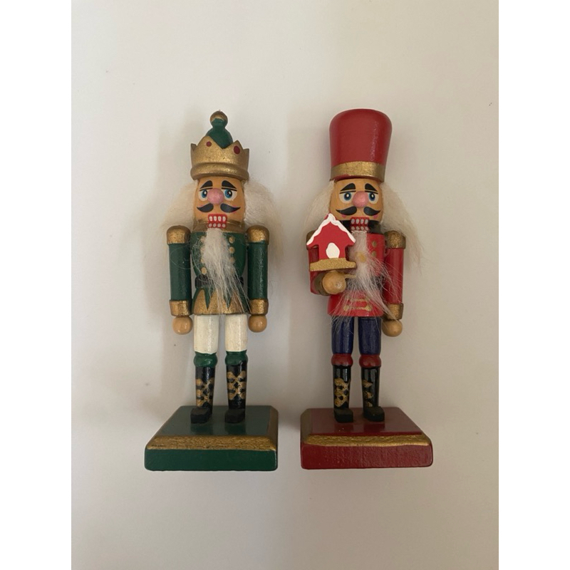 Soldadinho de chumbo Quebra Nozes enfeite natalino para decoração soldado de madeira pintado a mão boneco bonequinho