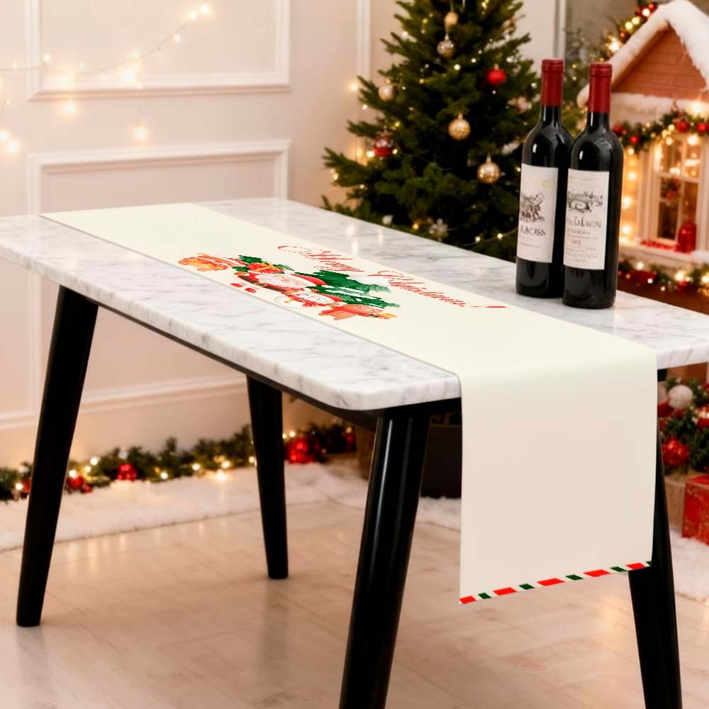 Passadeira Trilho Caminho De Mesa Gatos Noel Jantar Natal Oxford Decoração Lançamento Bibi Painéis