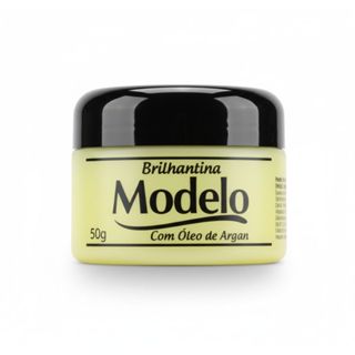 Pomada Para Cabelo Com Óleo de Argan Modelo Brilhantina 50g Fixação Hidratação Brilho em Oferta na Shopee