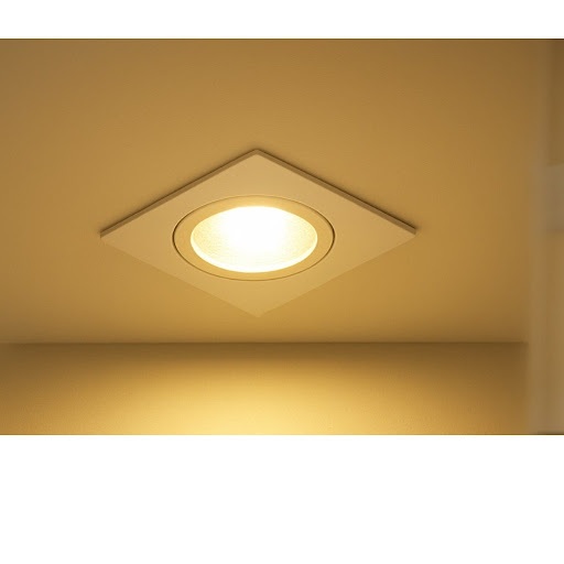 Spot LED 7W Quadrado Embutir Branco Quente 3000K Bivolt Luz Aconchegante em Oferta na Shopee