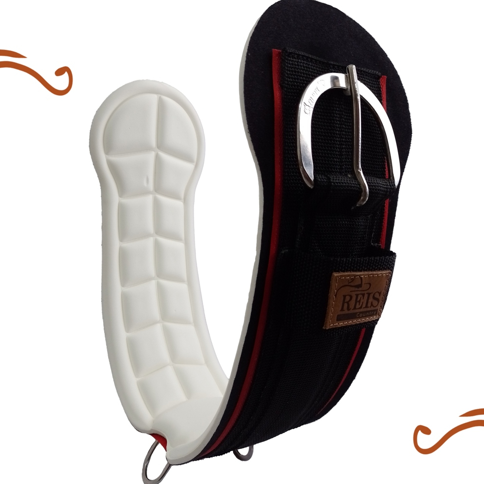 Barrigueira Anatômica Neoprene Para Cavalos Borracha Oferta