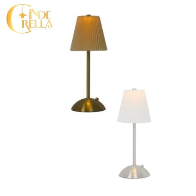 Abajur de Mesa LED Recarregável USB Tipo-C Touch Toque – Cúpula Sanfonada Polipropileno – em Oferta na Shopee