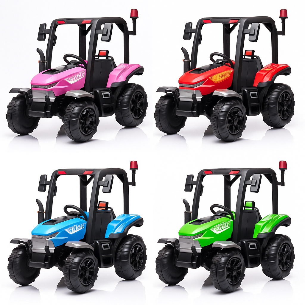 Trator Infantil Elétrico 12V Importway Com Luzes Som e Controle Remoto Recarregável Bivolt em Oferta na Shopee