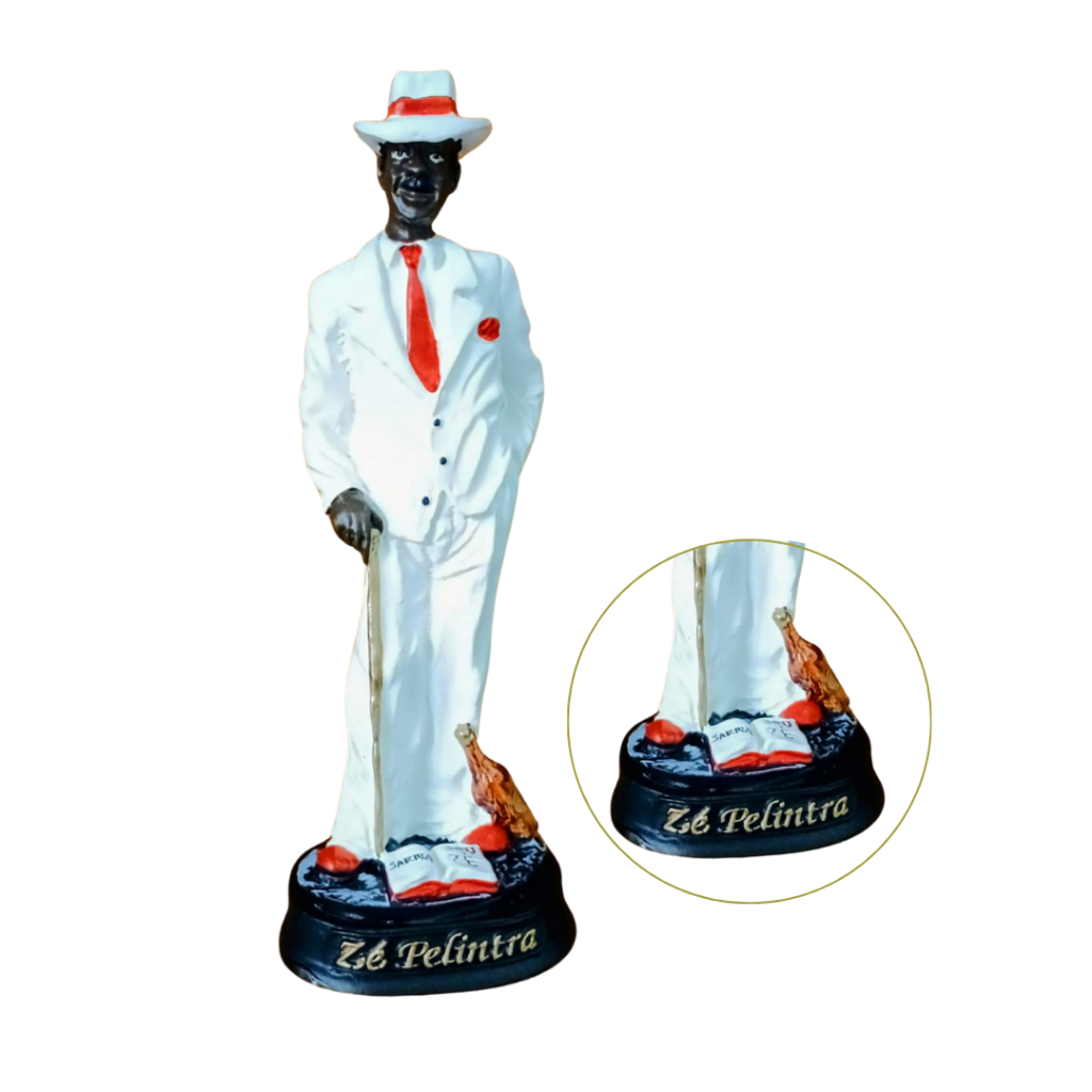 Zé Pilintra com Bengala 16cm Imagem Em Resina Umbanda Candomblé em Oferta na Shopee