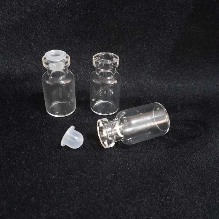 Kit 30/50 Mini Frasco Vidro 2,5ml Penicilina vidro com tampa batoque