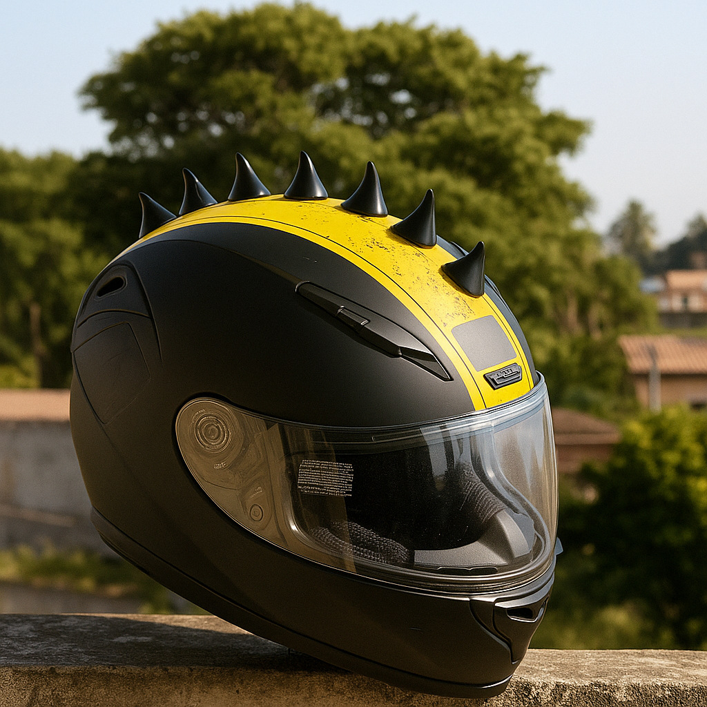 Moicano Capacete Acessório Capacete Chifrinho Grande 6pcs