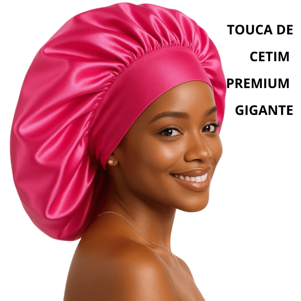 Kit 1/2 Toucas de Dormir Grandes Anti Frizz com Faixa Larga para Proteger os Cabelos em Oferta na Shopee