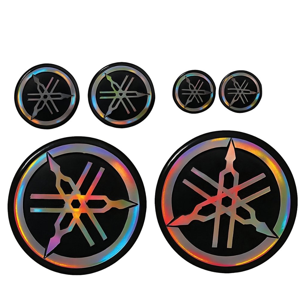 Adesivo Resinado Compatível Yamaha Tanque Holográfico 5,5 Cm em Oferta na Shopee