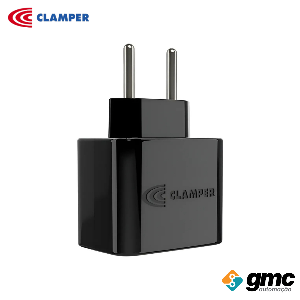 Protetor Dps Lcf Pocket Contra Surto 2p 20a Bivolt Preto Clamper