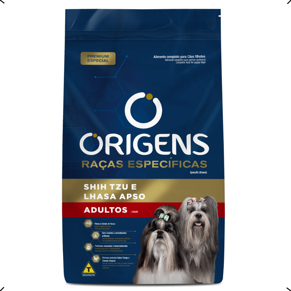 RAÇÃO ORIGENS SHIH TZU E LHASA APSO ADULTO 10KG