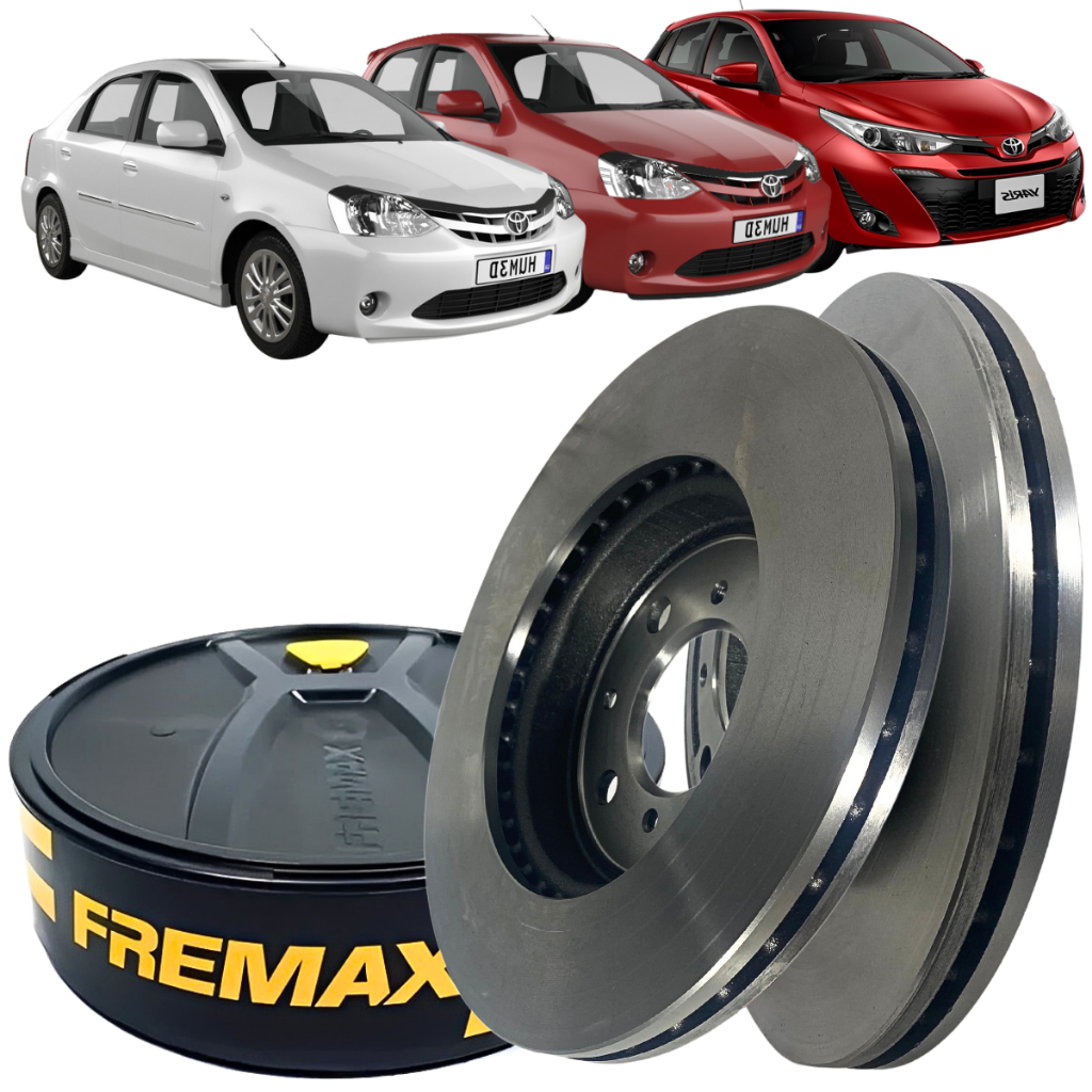Disco Freio Dianteiro Ventilado Etios Yaris 2013 À 2022 em Oferta na Shopee