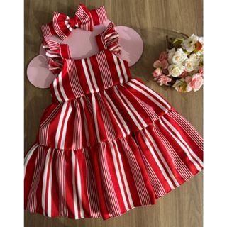 Vestido Infantil Menina infantil natal criança vermelho festa social casual Xadrez em Oferta na Shopee