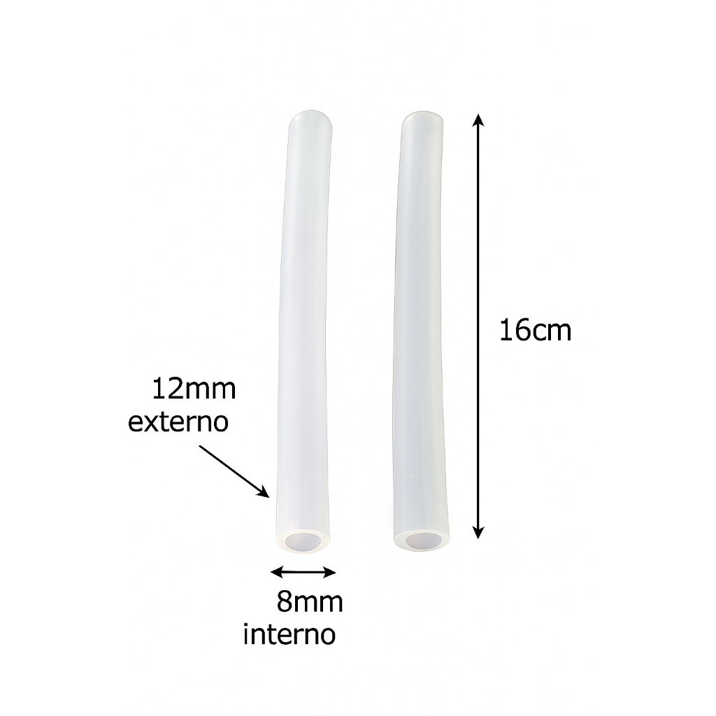 Kit 2 Tubo/mangueira De Silicone Cafeteiras Para Arno 16cm