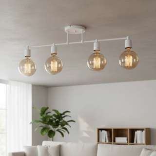 Luminária de teto Trilho Spot 4 Lâmpadas Moderno Industrial 127V220V em Oferta na Shopee