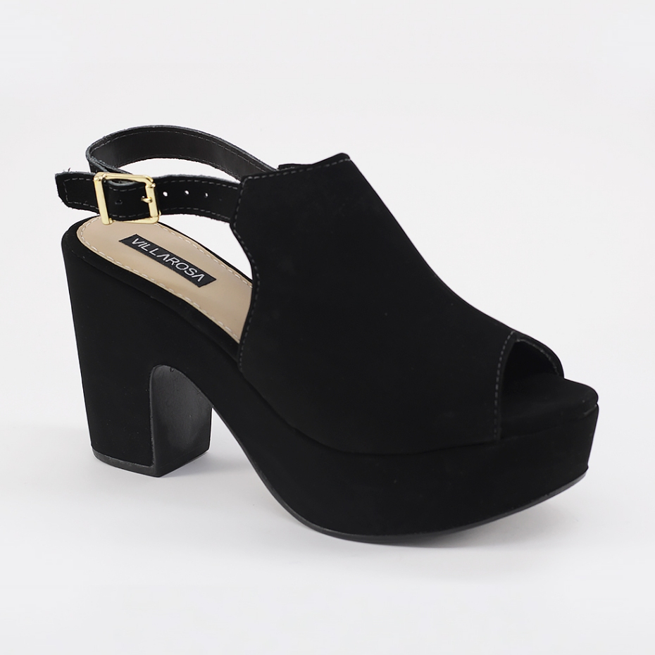 Sandalia Villa Rosa Meia Pata Salto Alto Modal 103720499 em Oferta na Shopee