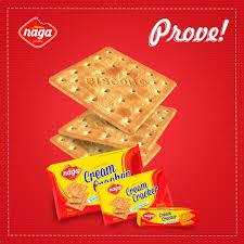 KIT 10 PACOTES DE BISCOITOS / BOLACHAS NAGA 170G – CREAM CRACKER, ÁGUA E SAL E MAIZENA
