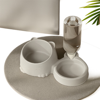 Comedouro Duplo Anti-Formiga Bebedouro Automático Suporte Para Garrafa - Cachorro Gato Higiene Pet em Oferta na Shopee