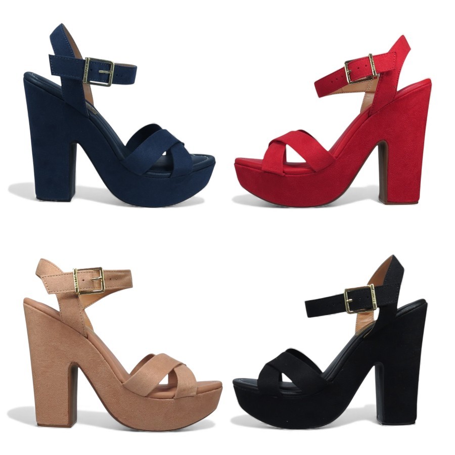 Sandália Feminina Doce Mel 6281727 Plataforma em Oferta na Shopee