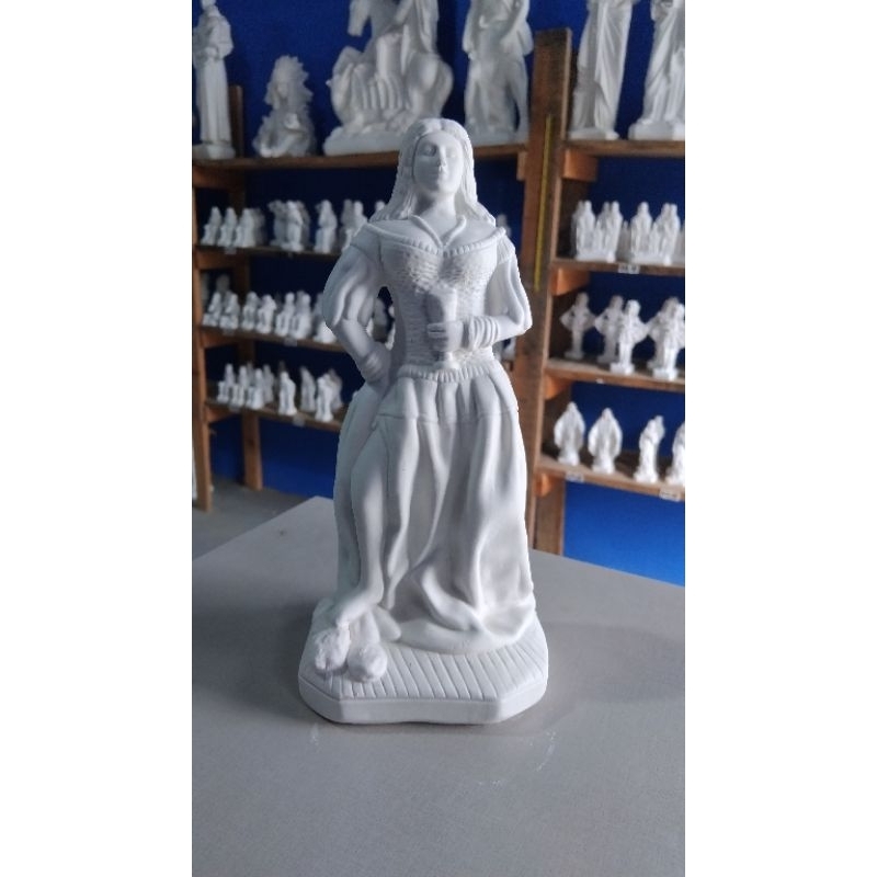 Imagem Cigana / Pomba Gira para batismo em gesso cru 22cm