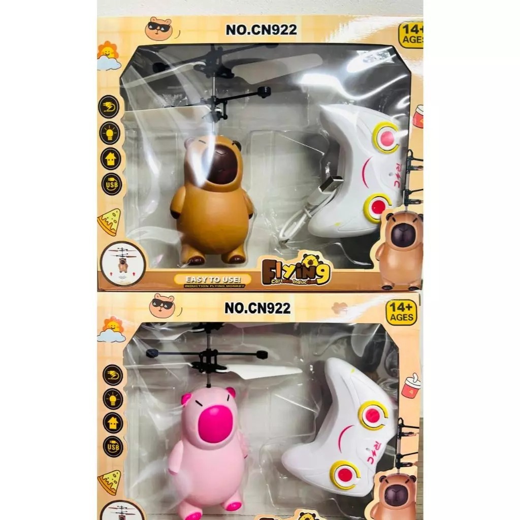 Brinquedo Mini Drone Capivara helicoptero Voador Sensor Envio Imediato